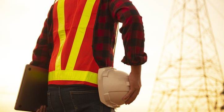 Engineers wear high telecommunication monitoring safety devices to maintain 5G networks, working with risky work. The Importance of Annual Maintenance for Mobile Cell Towers