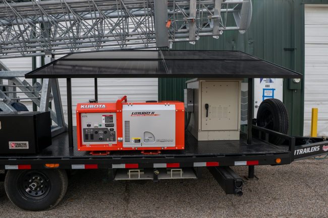 Solaris Hybrid Power Tower provides off-grid connectivity with integrated solar, battery, and generator power solutions.