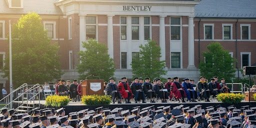 MITT WiFi tower provides seamless coverage at Bentley University’s 2025 commencement for over 5,000 guests.